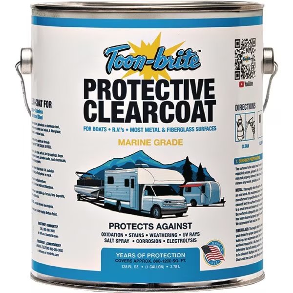 Toon-Brite Aluminum, Metal & Fiberglass Protective Clear-Coat, Gal, Toonbrite, Mfr#: P1000